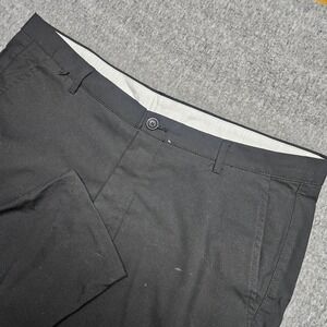 ZARA MAN Black Flat Front Chinos Casual Dress Pants Mens Size 36